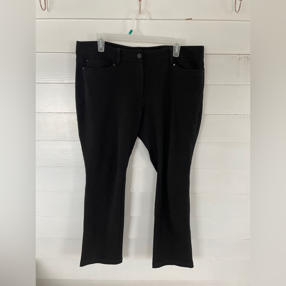 Black Short Inseam White House Black Market Slim Leg Pants